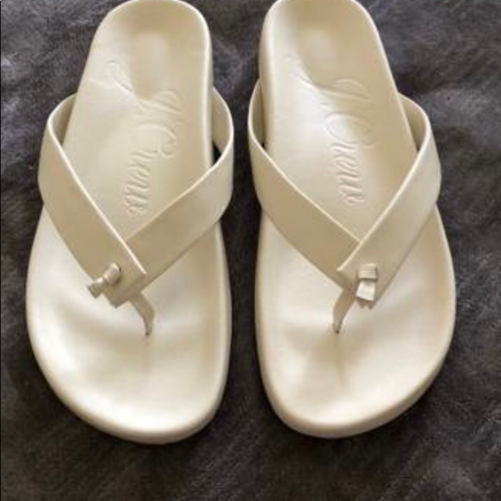 COPY - Leather Ivory Sandals